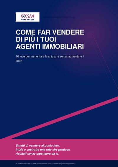 Guida Come far vendere di piu i tuoi agenti immobiliari